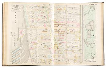 (NEW YORK CITY.) E. Robinson & R.H. Pidgeon. Robinsons Atlas of the City of New York.
